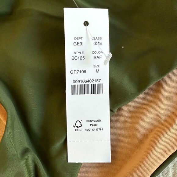 J. Crew Curved Waist Cheeky Bikini Bottom Green Size Medium NWT - Picture 9 of 11